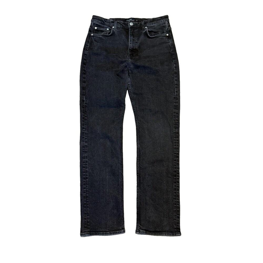 & Other Stories Favourite Black Cotton Cut Jeans Size 31 / 30